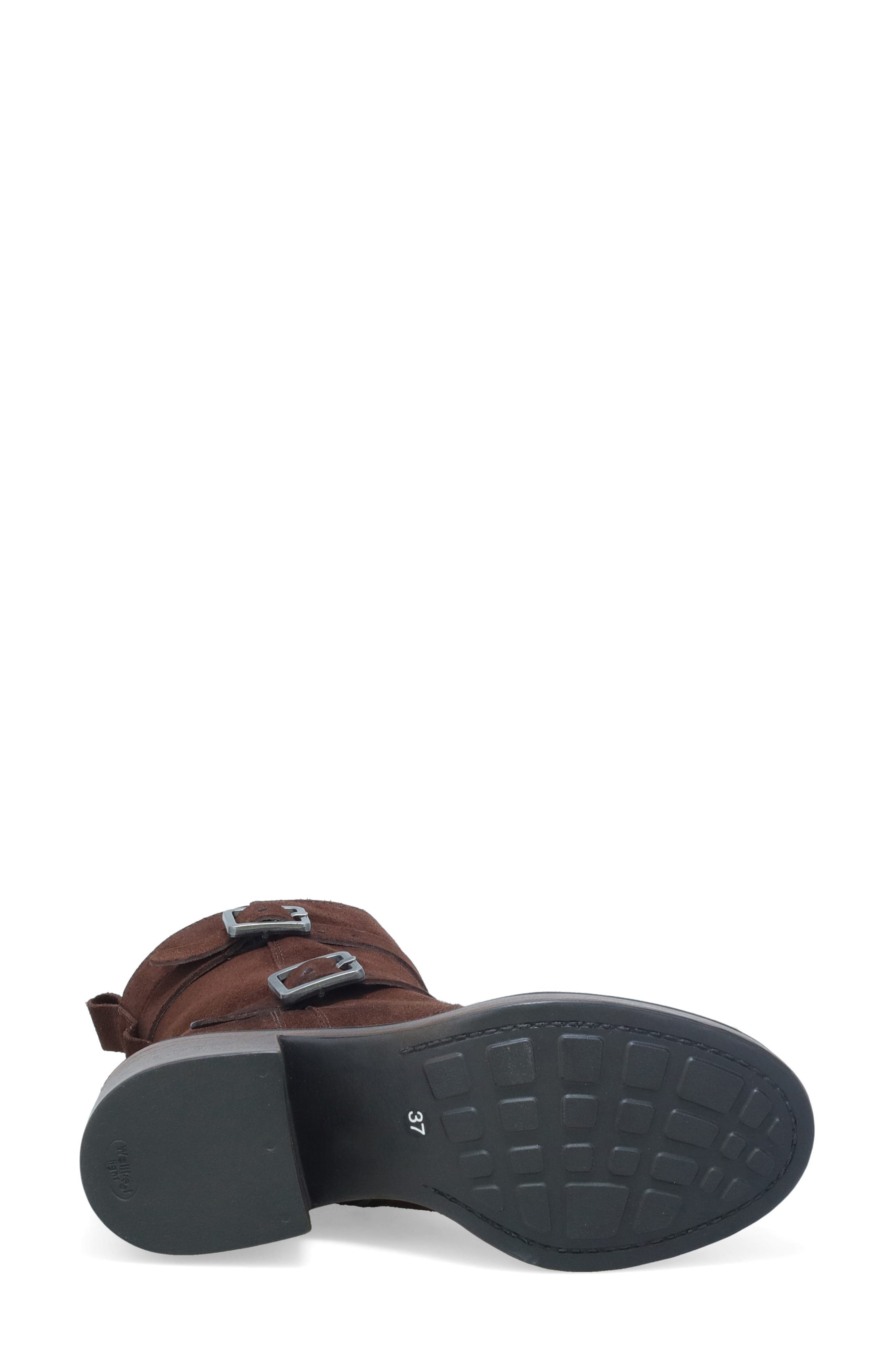 Bethani Moto Bootie, Alternate, color, BROWN SUEDE