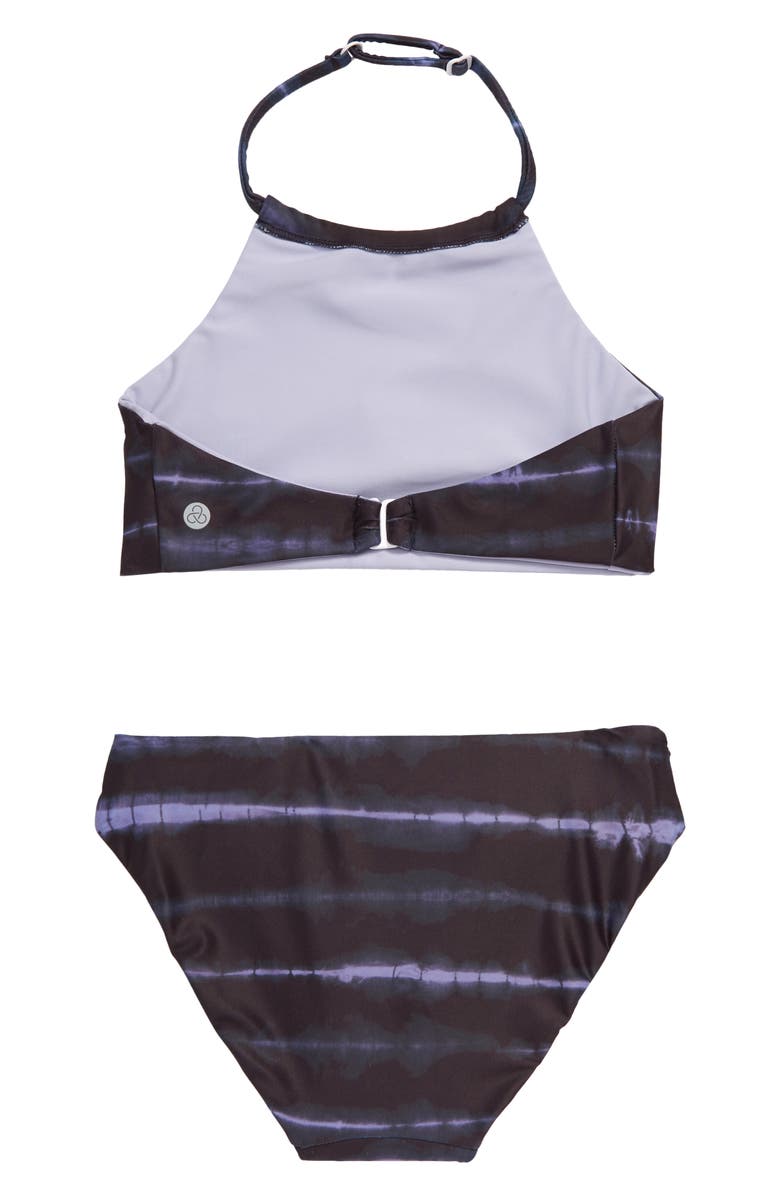 Zella Girl Kids' Just Breathe Reversible Two-Piece Swimsuit, Alternate, color,