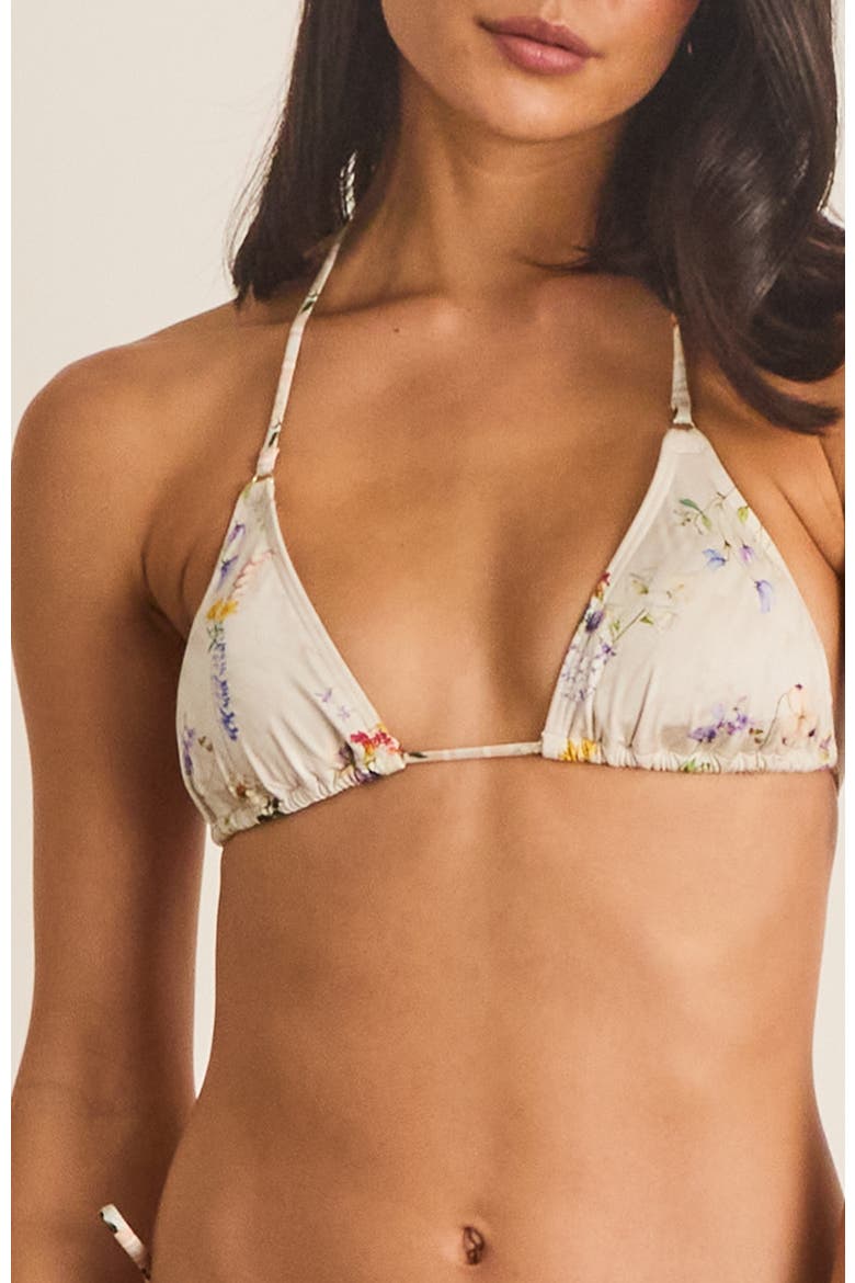 Classic Aurora Triangle Bikini Top, Alternate, color, White