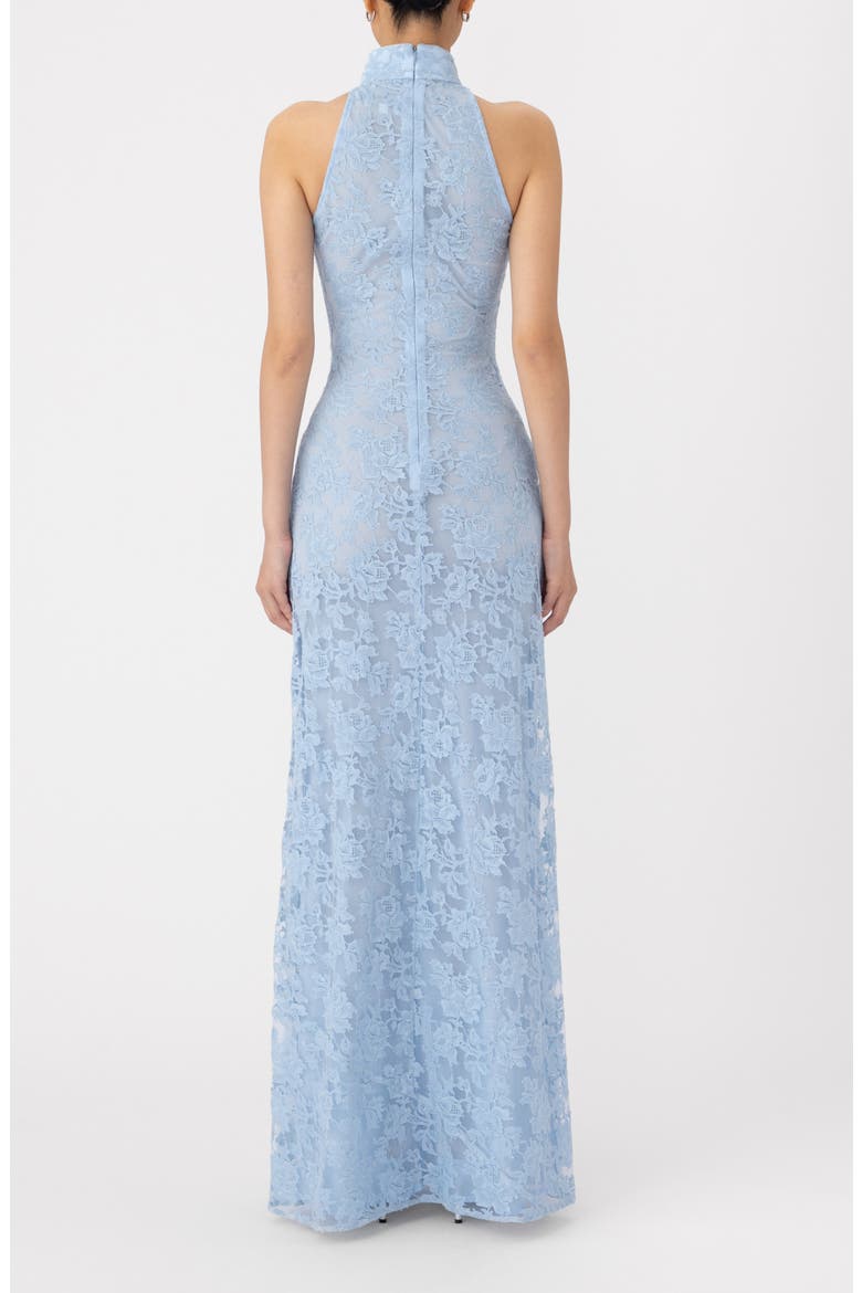Gillian Lace Sleeveless Gown, Alternate, color, SKY BLUE