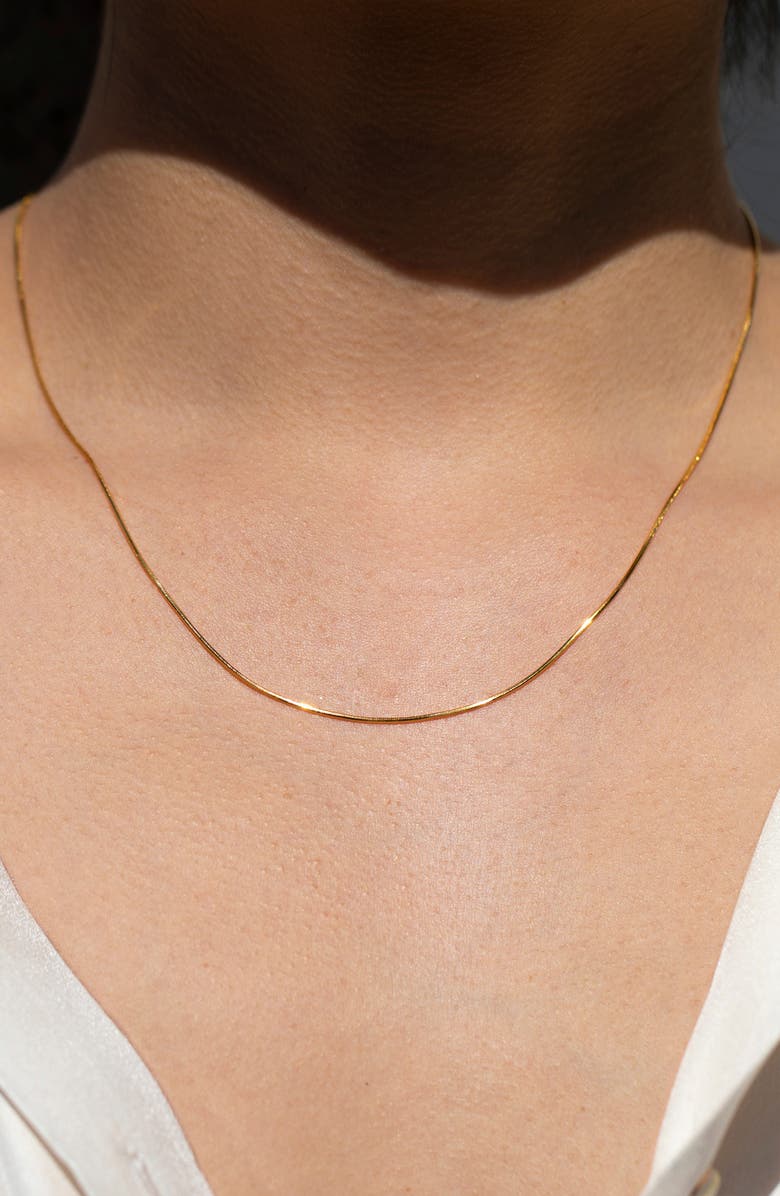 Girls Crew Monaco Snake Chain Necklace, Alternate, color, Gold