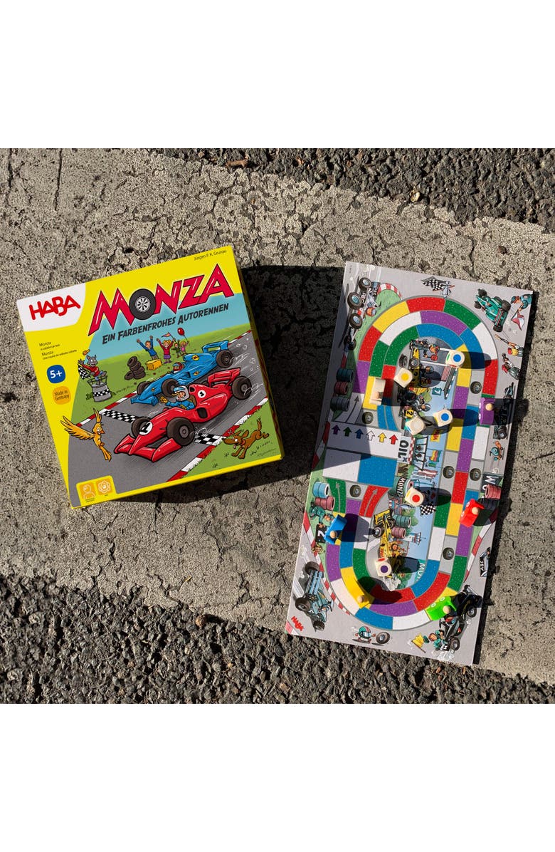 HABA Monza - Car Racing Games & Beginner's Board Game, Engaging Family Games for Kids and Adults Ages 5+, Alternate, color, Yellow Multi