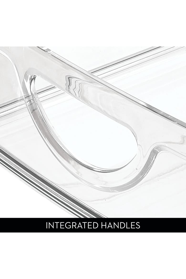Stackable Pantry Bin with Handles - Set of 2 - Clear - Made in USA, Alternate, color, Clear
