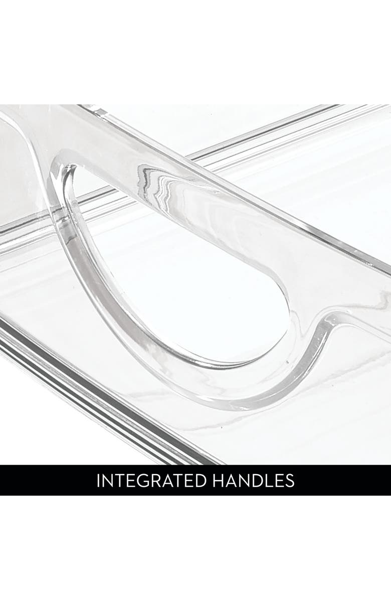 iDesign Stackable Pantry Bin with Handles - Set of 2 - Clear - Made in USA, Alternate, color, Clear