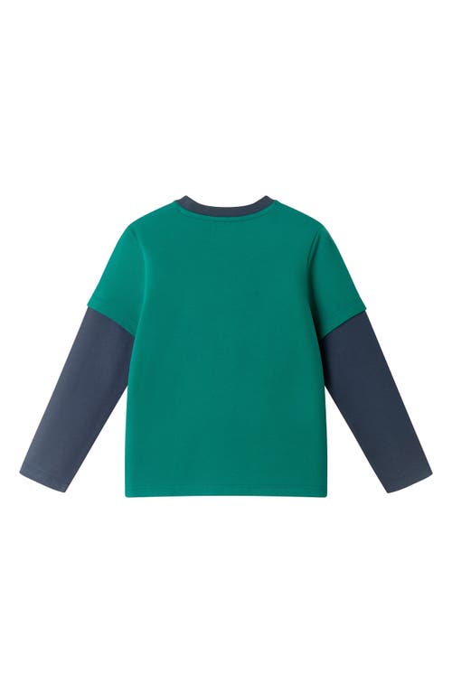 Andy & Evan Kids' Twofer Graphic T-shirt In Green