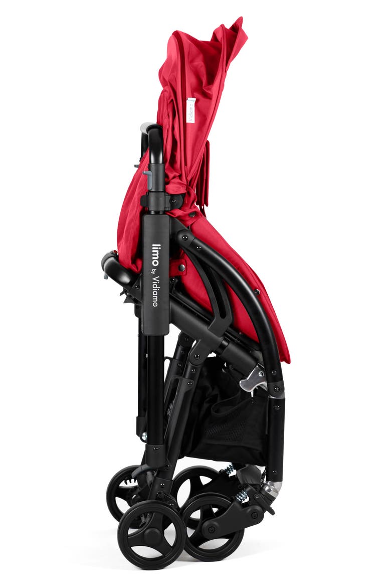 Limo Single to Double Stroller, Alternate, color, RASPBERRY RED