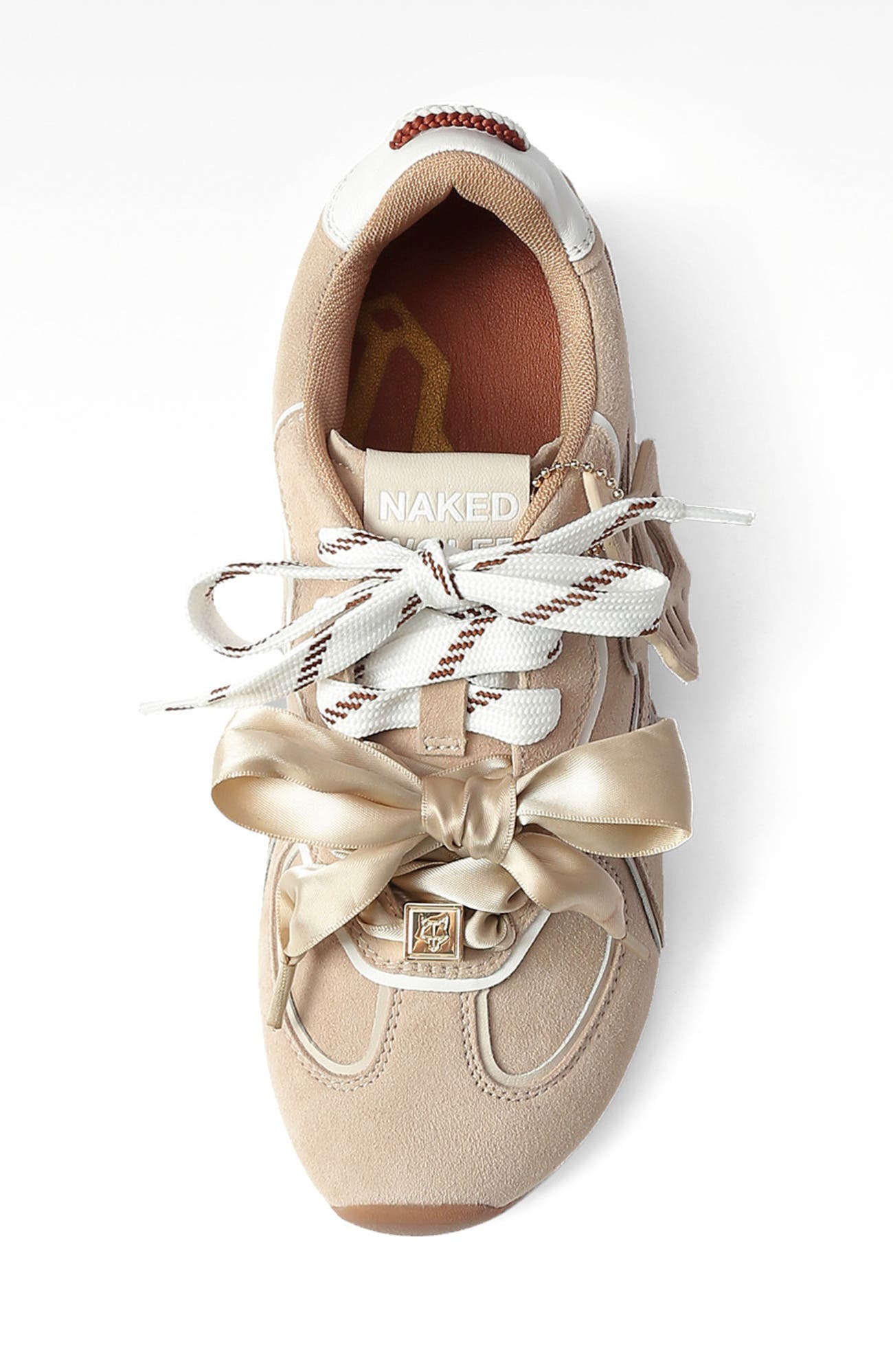 Adored Mesh Sneaker, Alternate, color, Off White Suede