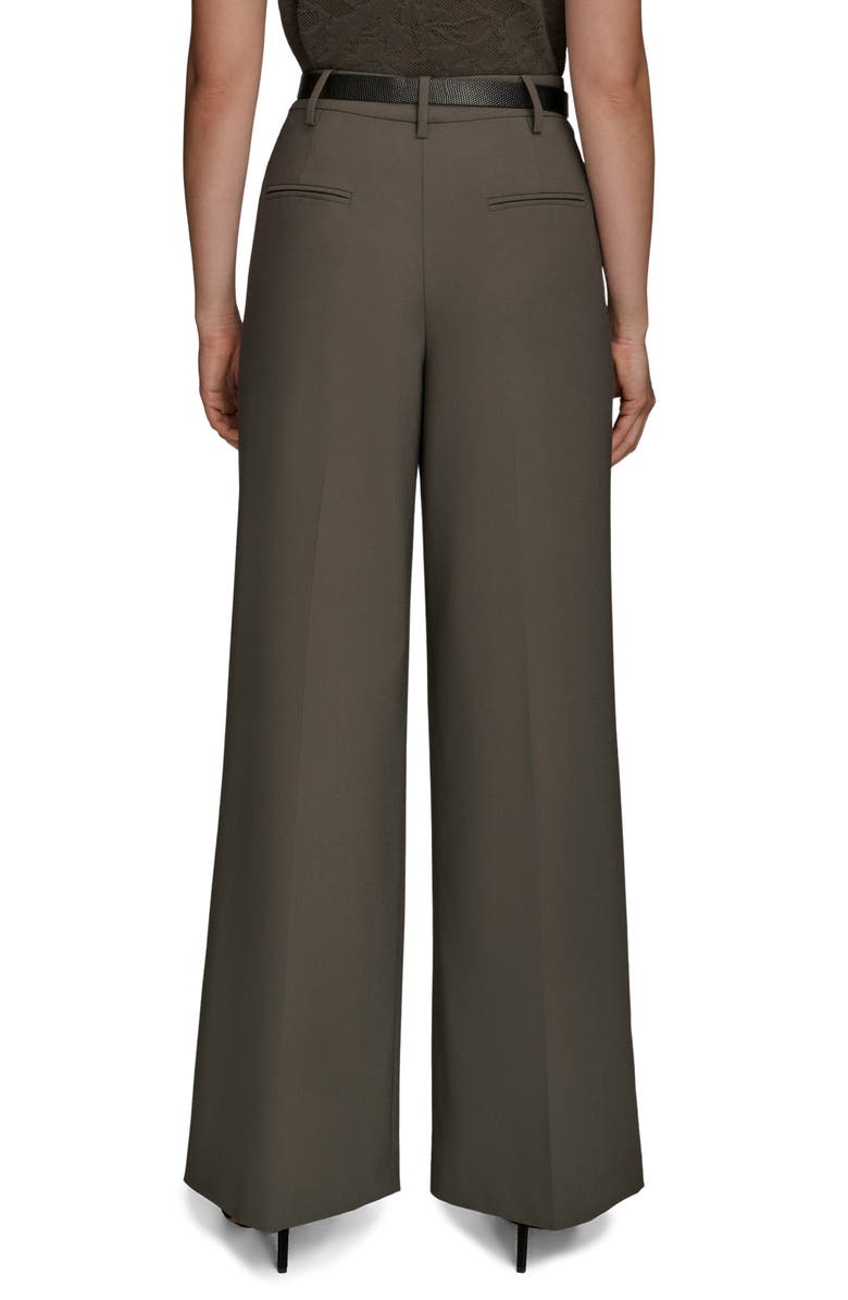 Donna Karan New York Pleated Wide Leg Pants, Alternate, color, Dark Mineral