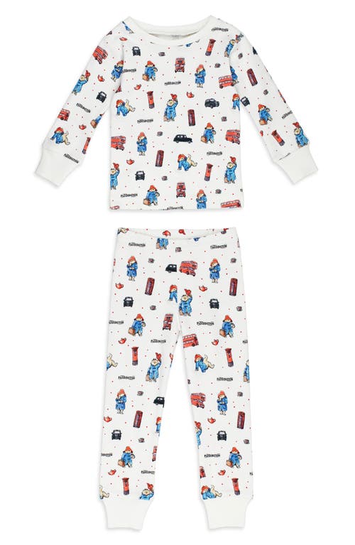 L'ovedbaby X Paddington Bear™ Fitted Organic Cotton Two-piece Pajamas In London Paddington