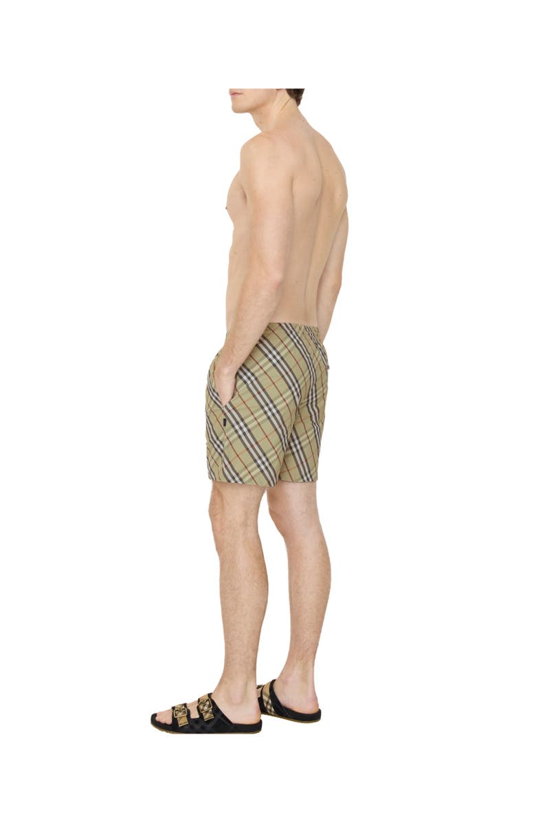Burberry Check Swim Shorts, Alternate, color, Glade Green