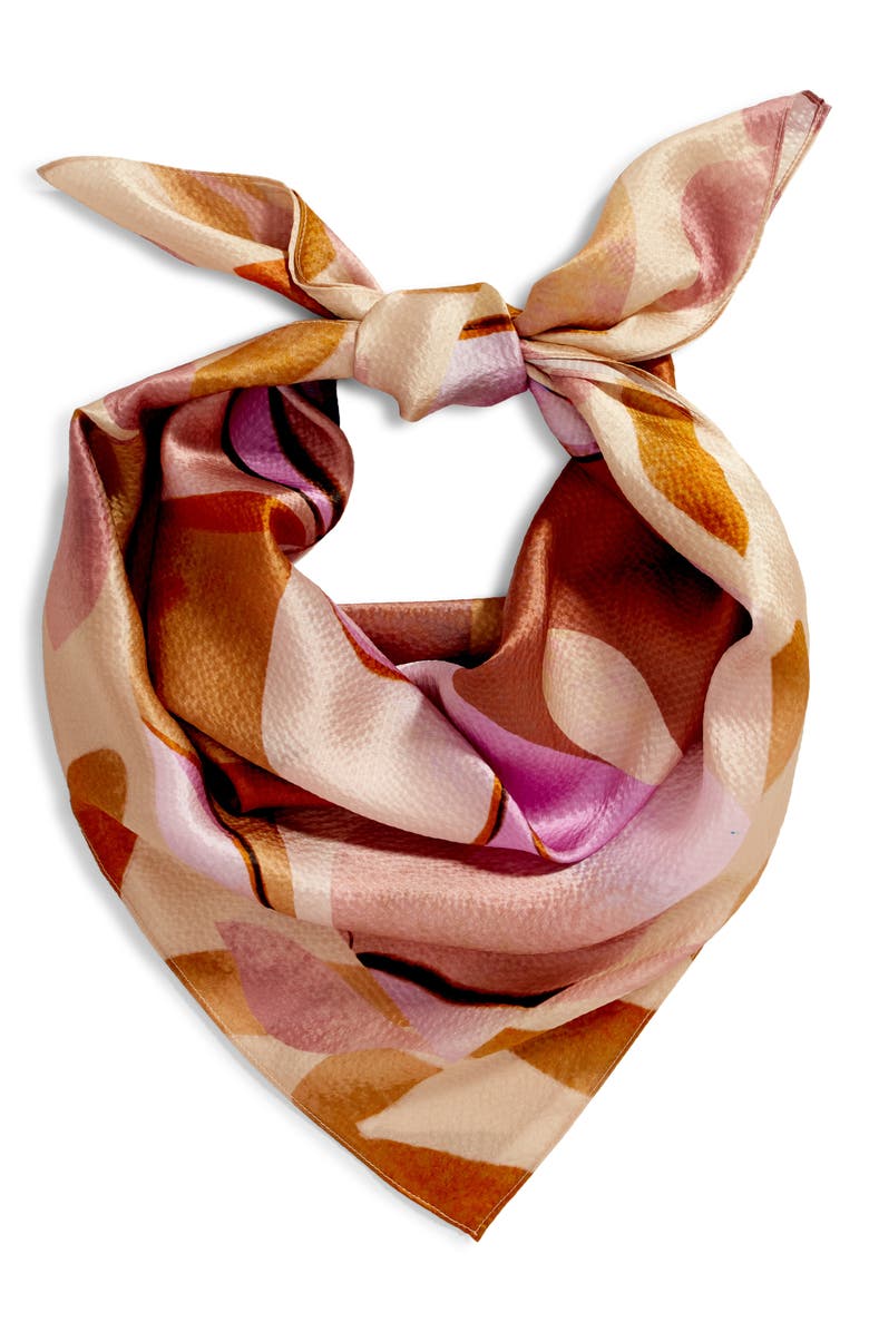 Nordstrom Oversized Silk Square Scarf, Alternate, color, 