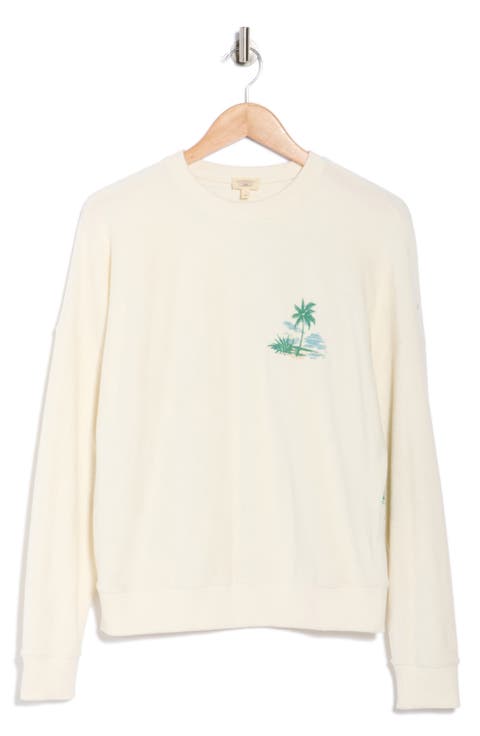 Cabana Towel Terry Crew Sweatshirt