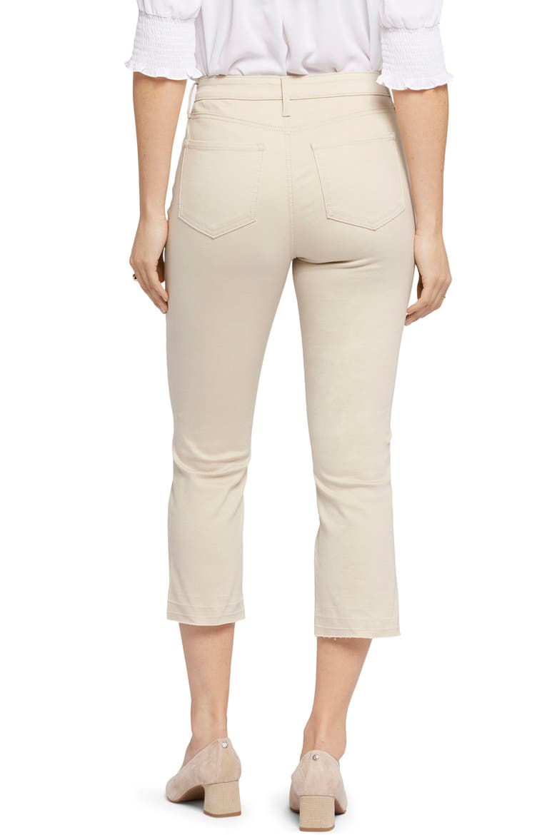 Chloe Frayed Hem Crop Jeans, Alternate, color, FEATHER
