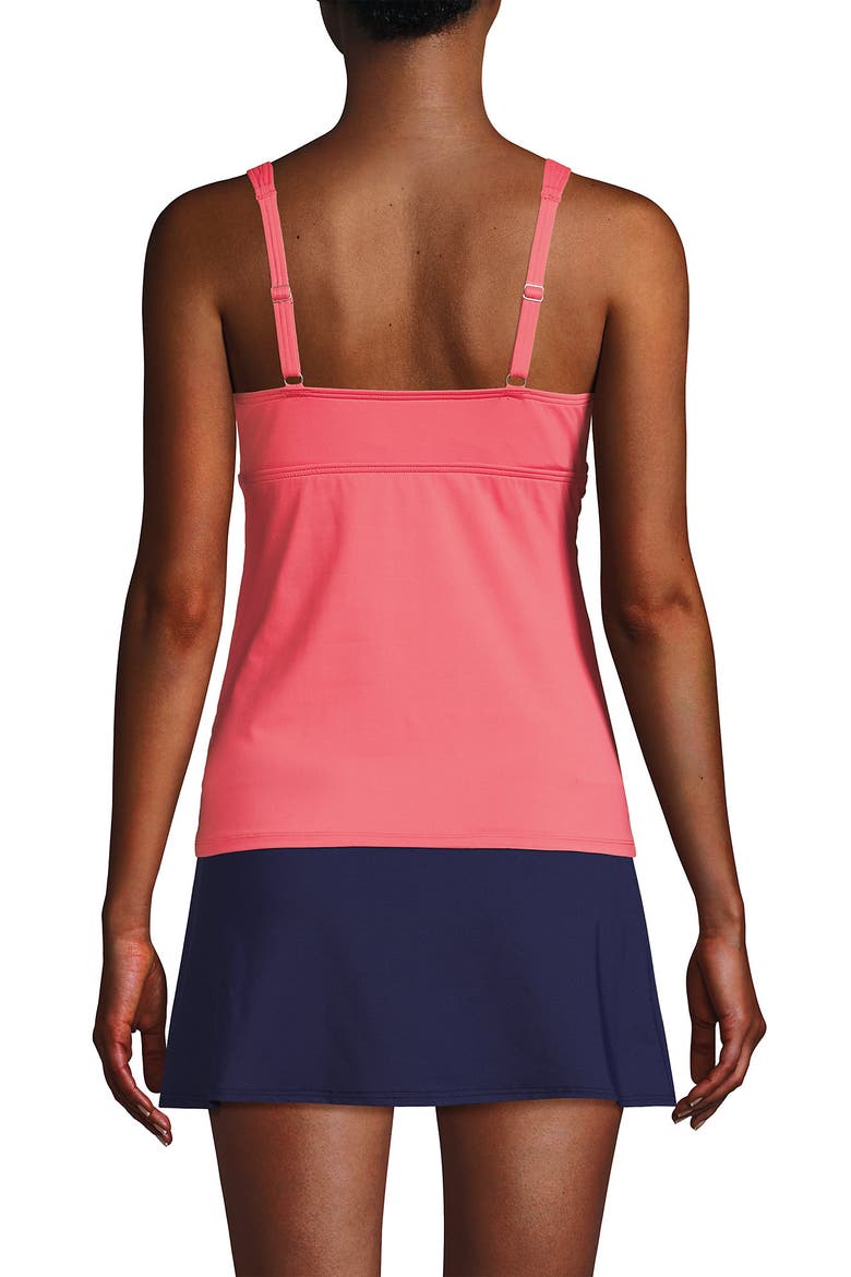 Plus Size DD-Cup V-Neck Underwire Tankini Swimsuit Top, Alternate, color, Wood Lily