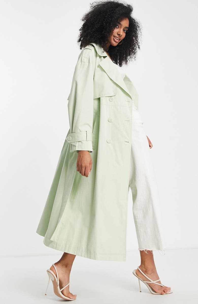 ASOS DESIGN Edition Longline Trench Coat, Alternate, color, 