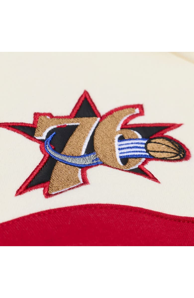 Mitchell & Ness Men's Mitchell & Ness Cream Philadelphia 76ers Hardwood Classics 76 Originals Collection Head Coach Hoodie, Alternate, color, Cream