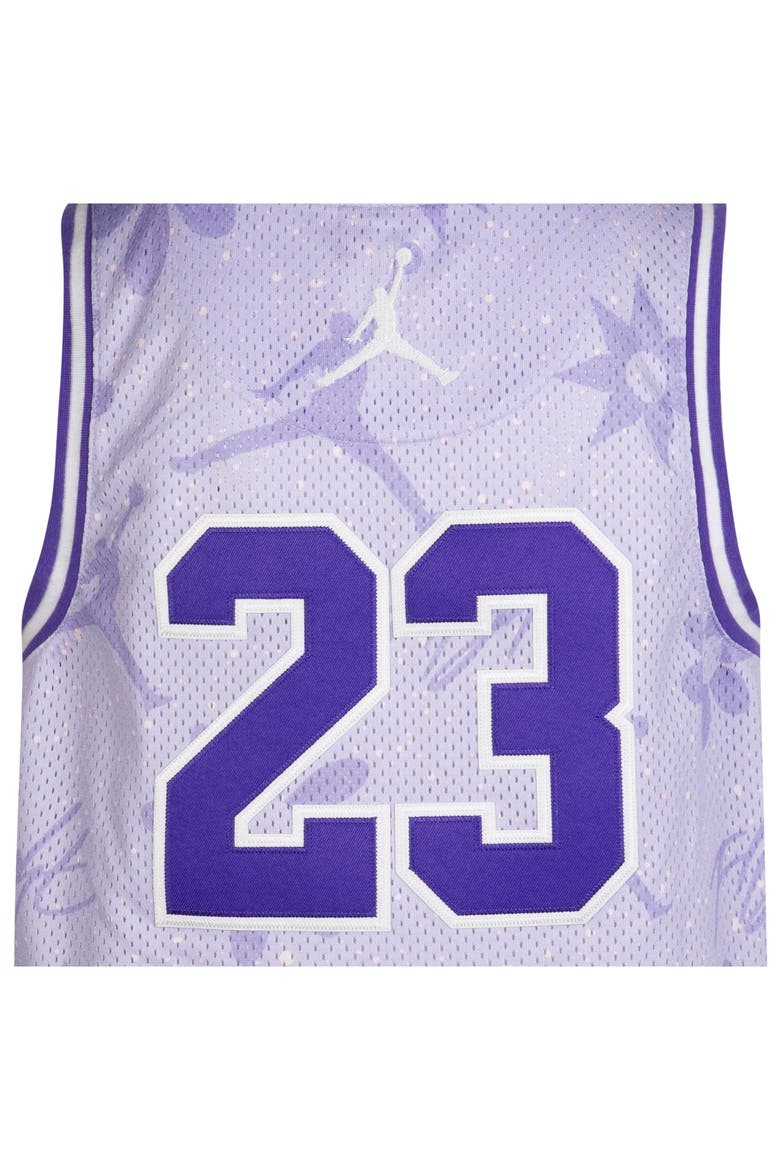 Kids' Jordan Print 23 Jersey, Alternate, color, VIOLET FROST