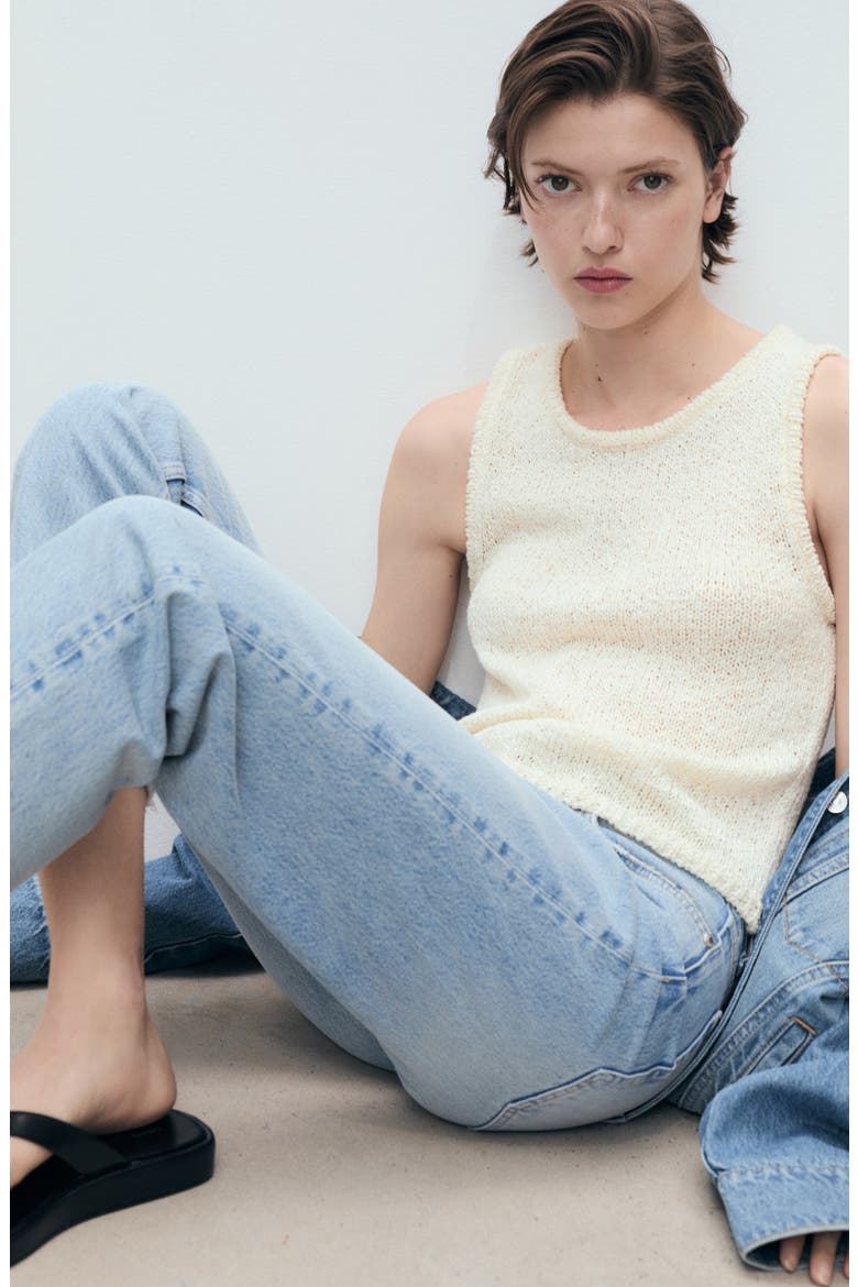 Straight Leg Jeans, Alternate, color, MEDIUM BLUE