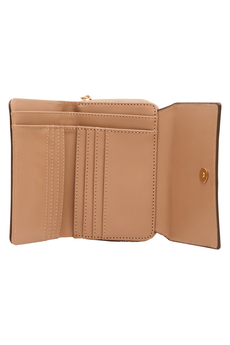 Zip Around Trifold Wallet, Alternate, color, TRUFFLE