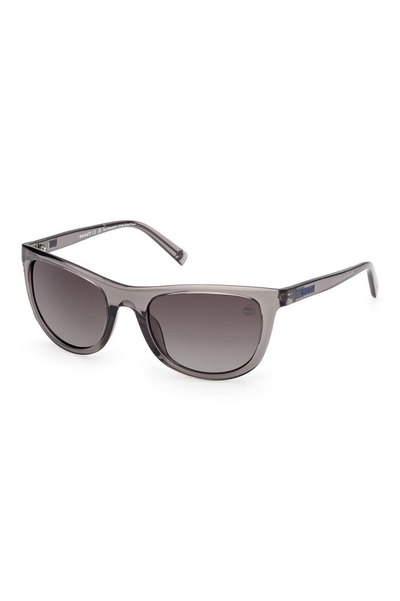 56mm Sunglasses, Alternate, color, GREY/ OTHER / SMOKE POLARIZED