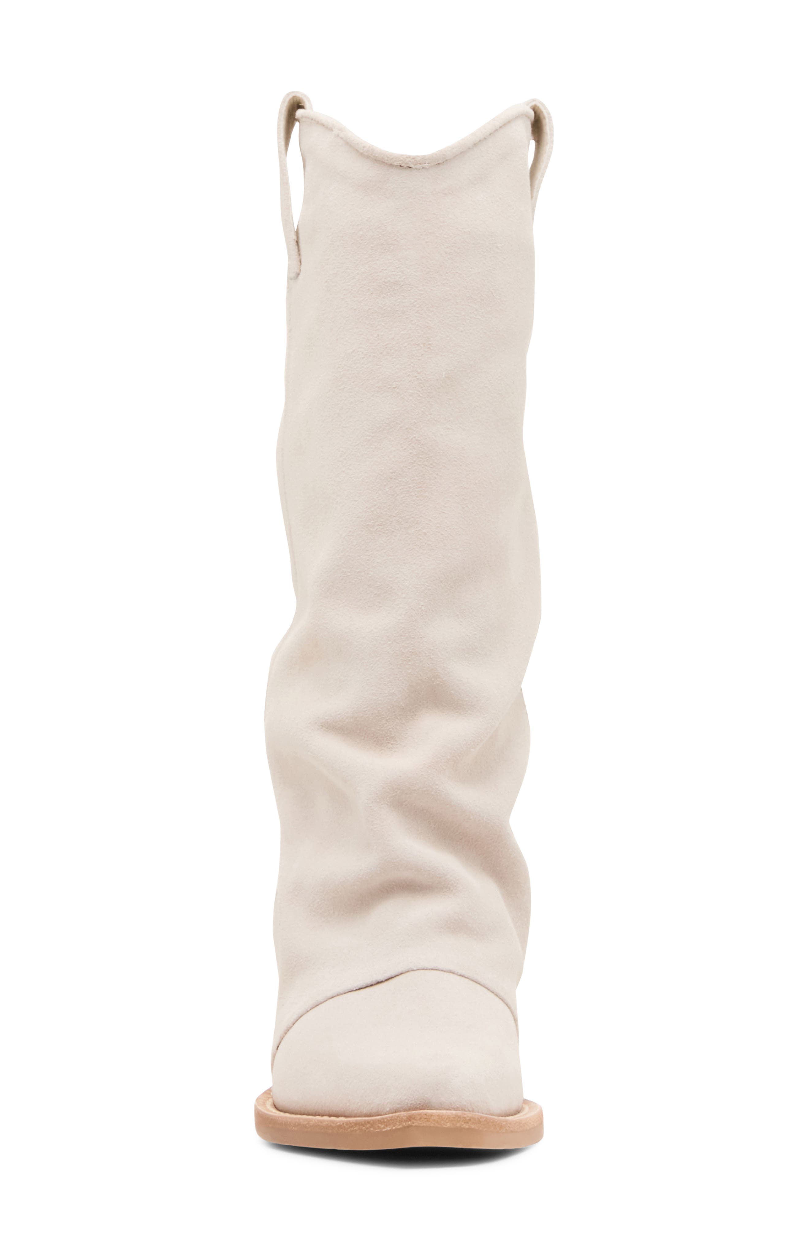 Aldora Boot, Alternate, color, BONE SUEDE