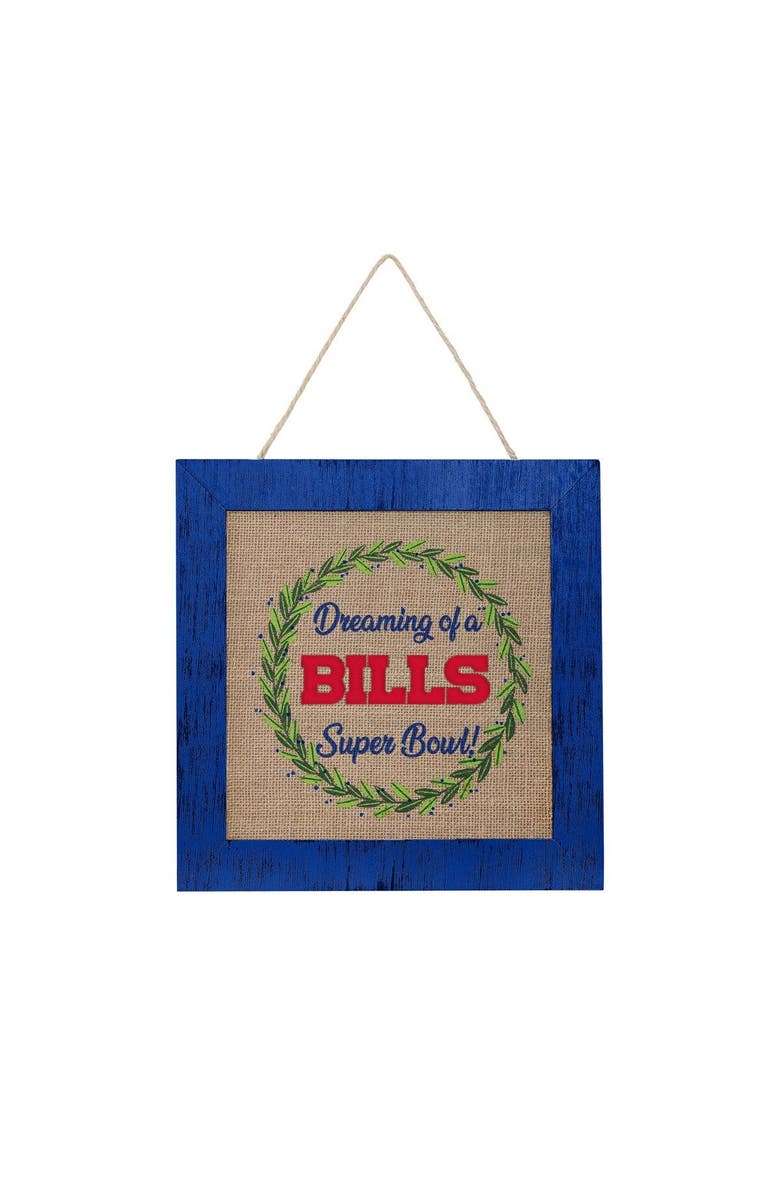 FOCO Buffalo Bills 12'' Double-Sided Burlap Sign, Main, color, 