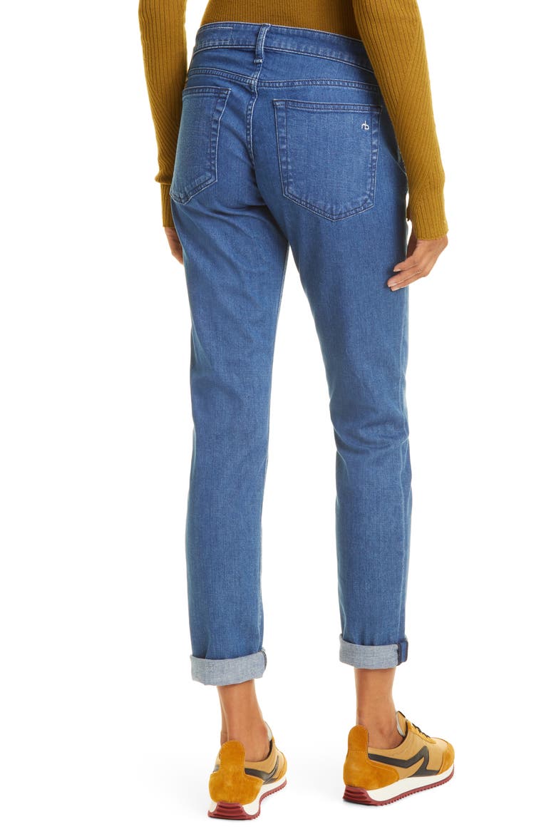 Dre Low Rise Slim Boyfriend Jeans, Alternate, color, CALIMET