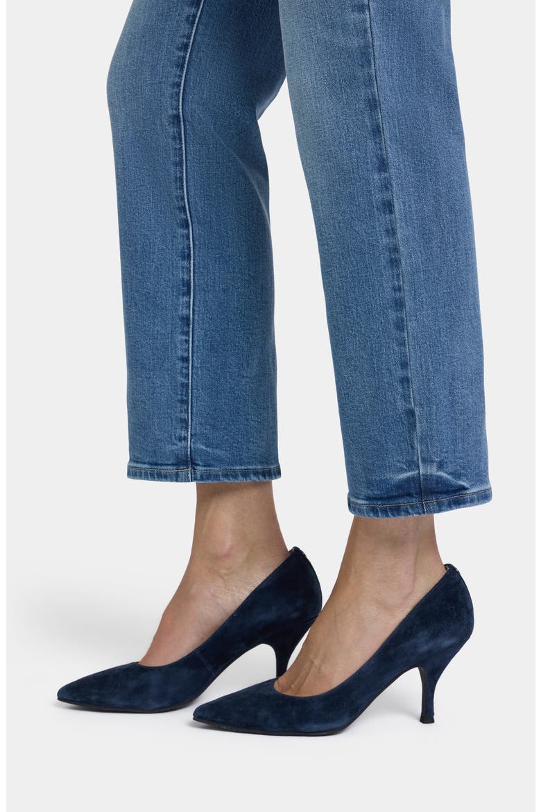 Marilyn High Waist Ankle Straight Leg Jeans, Alternate, color, BASTILLE SEA