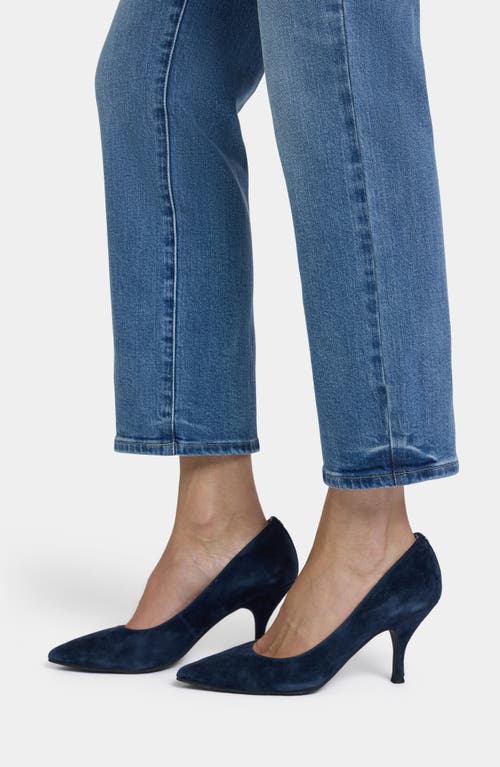 Nydj Marilyn High Waist Ankle Straight Leg Jeans In Blue
