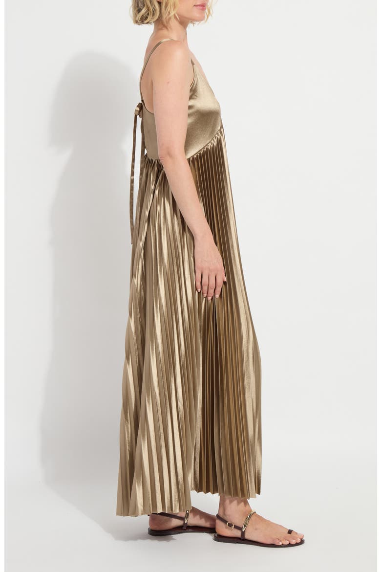 Lauren Pleated Maxi Dress & Bag, Alternate, color, CELADON