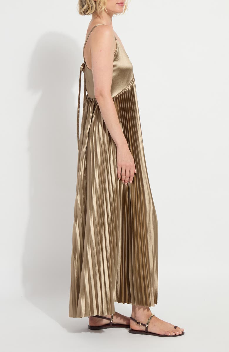Lysse Lauren Pleated Maxi Dress & Bag, Alternate, color, Celadon