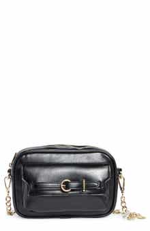 Madden Girl Crinkle Faux Leather Camer Bag