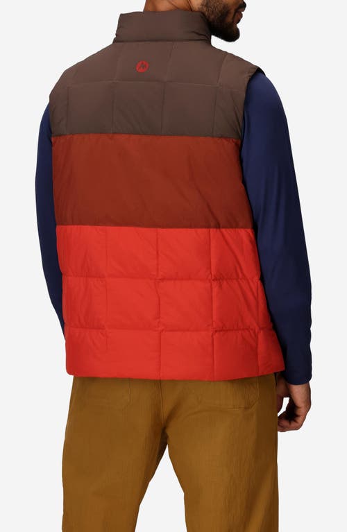 Marmot Ares Packable Recycled Nylon 700 Fill Power Down Puffer Vest In Multi