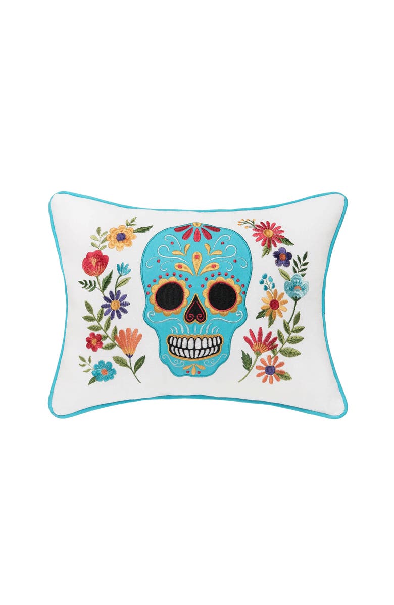 C&F Home Aqua Sugar Colorful Accent Pillow 12" x 24", Main, color, Blue