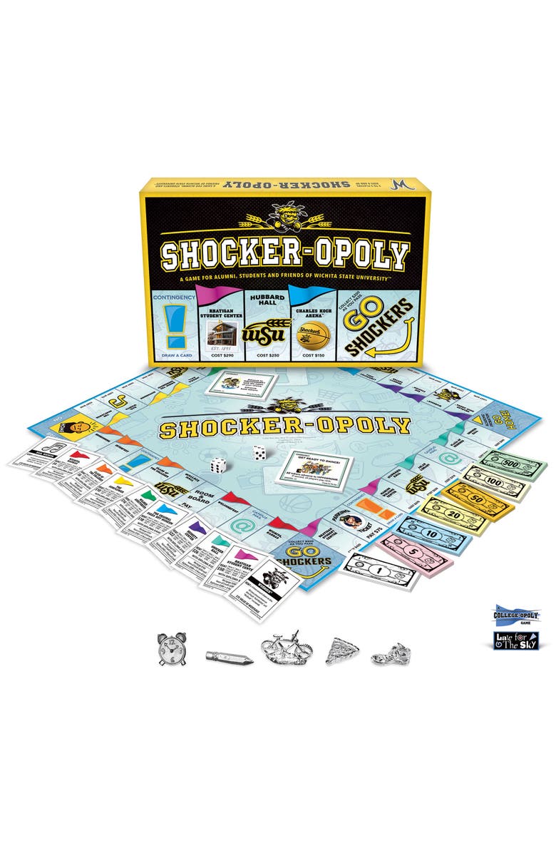 Late for the Sky Wichita State University Shockeropoly Monopoly Board Game, Alternate, color, Multicolored