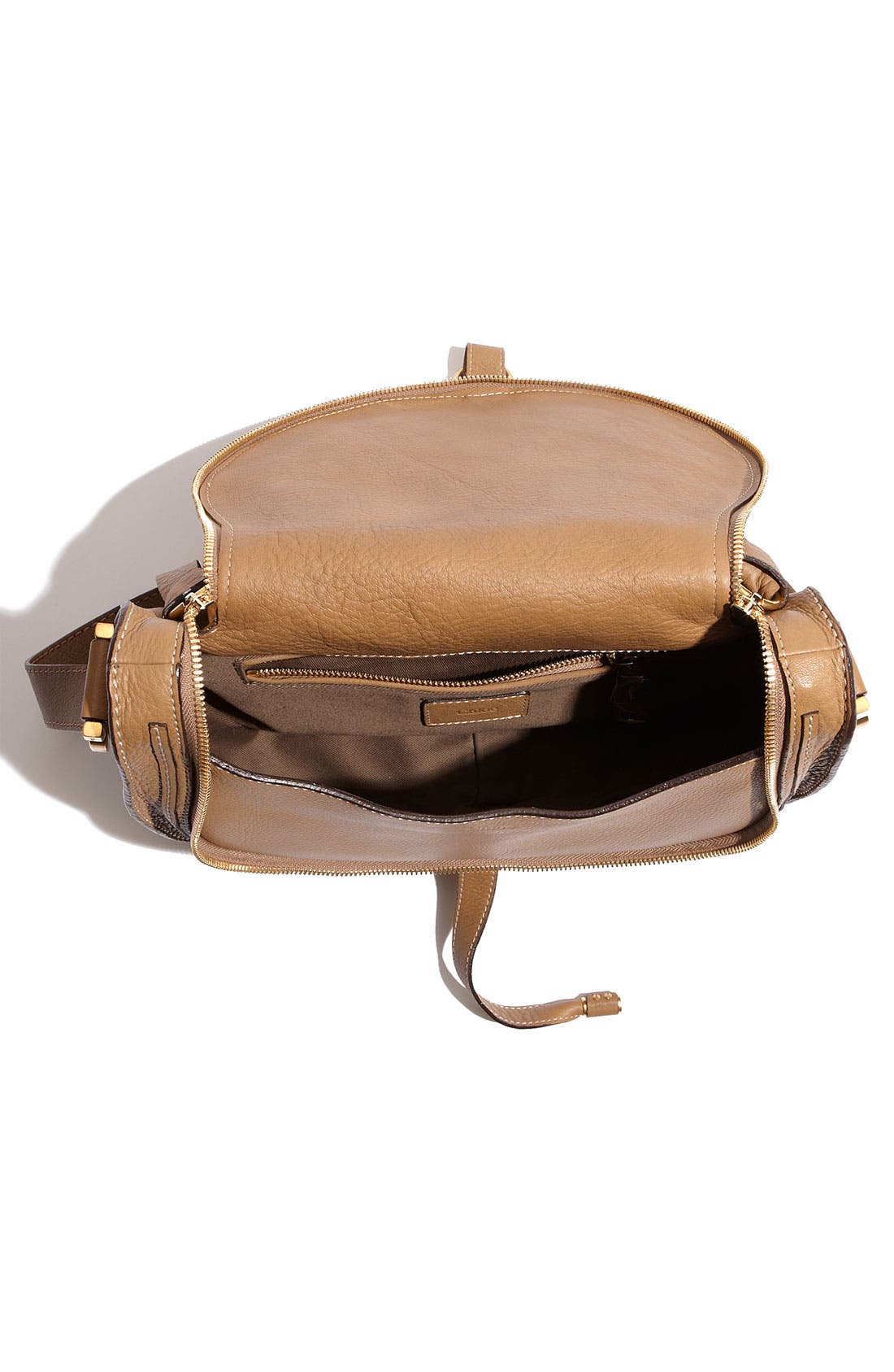 'Marcie' Leather Crossbody Bag, Alternate, color, NUT