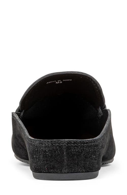 Donald Pliner Donald Pilner Slip-on Suede Mule In Black Metallic