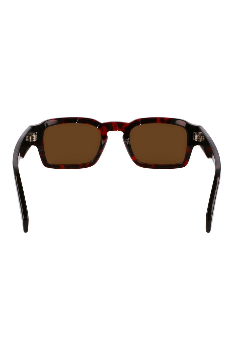 Latimer 49mm Small Modified Rectangular Sunglasses, Alternate, color, HAVANA MULTI STRIPES