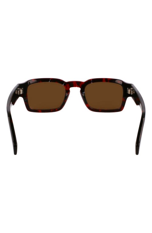 Paul Smith Latimer 49mm Small Modified Rectangular Sunglasses In Havana Multi Stripes