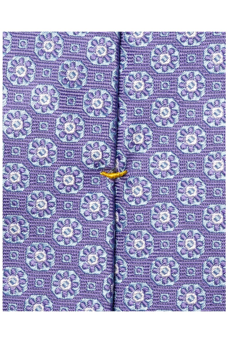 Medallion Silk Tie, Alternate, color, MEDIUM PURPLE
