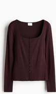H&M Square-neck Top