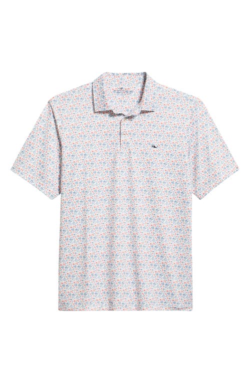 Vineyard Vines Fish Print Sankaty Performance Polo In Multi