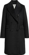 London Fog Heritage Pinstripe Double Breasted Coat