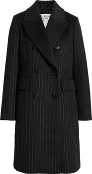 London Fog Heritage Pinstripe Double Breasted Coat