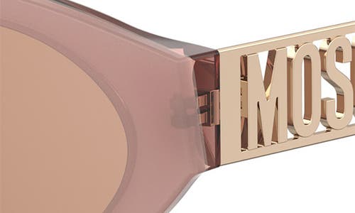 Moschino 51mm Oval Sunglasses In Gold