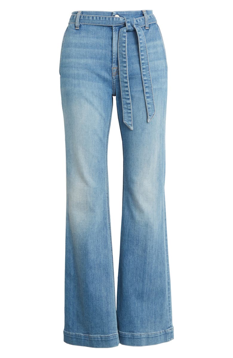 JEN7 by 7 For All Mankind JEN7 Belted Flare Leg Jeans, Main, color,
