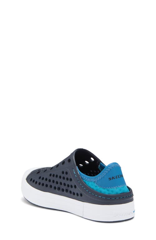 Skechers Kids' Guzman Step Slip-on Sneaker In Navy/blue