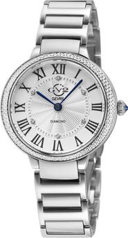 GV2 Rome Brillante Diamond Bracelet Watch, 36mm