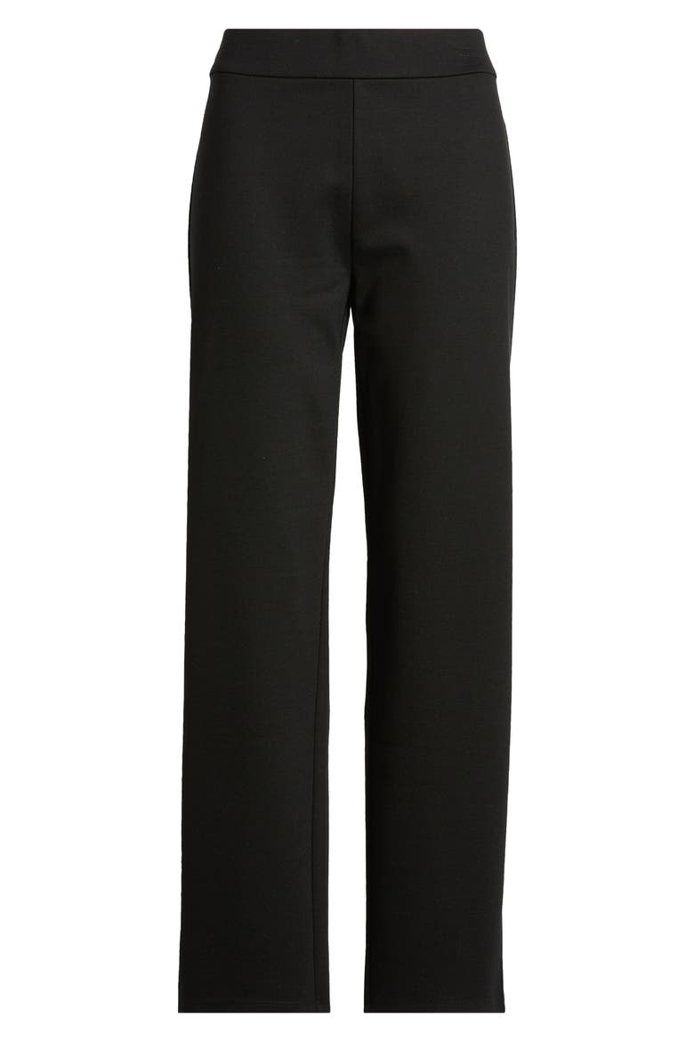 Ponte Ankle Straight Leg Pants, Alternate, color, BLACK