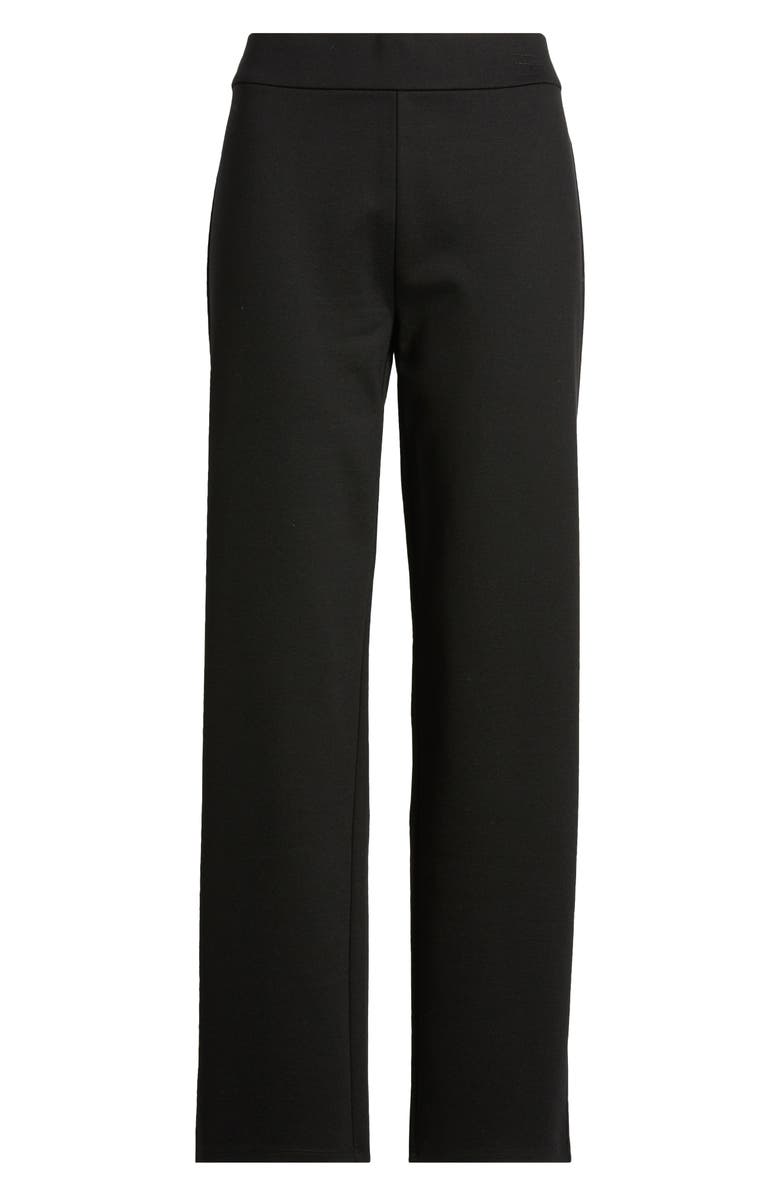 Eileen Fisher Ponte Ankle Straight Leg Pants, Alternate, color, Black